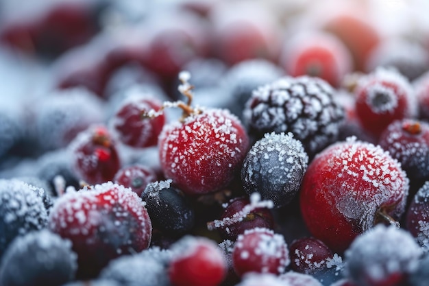 Photo frozen berries a summary of key concepts