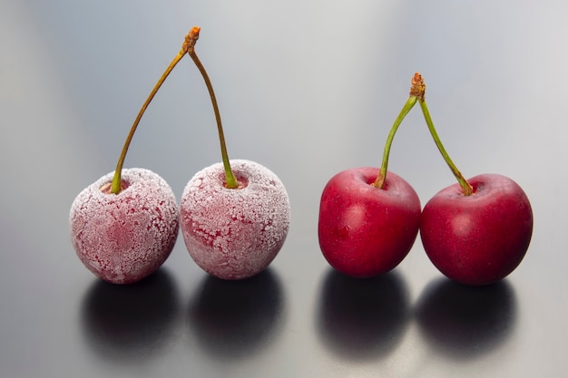 Frozen cherry berry.