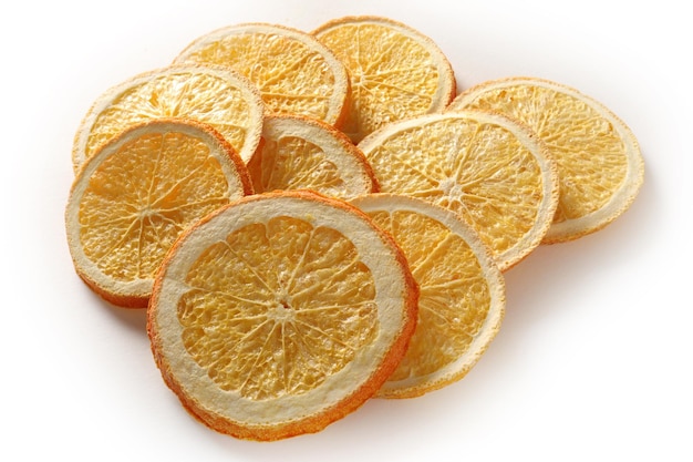 Frozen and dried orange slices