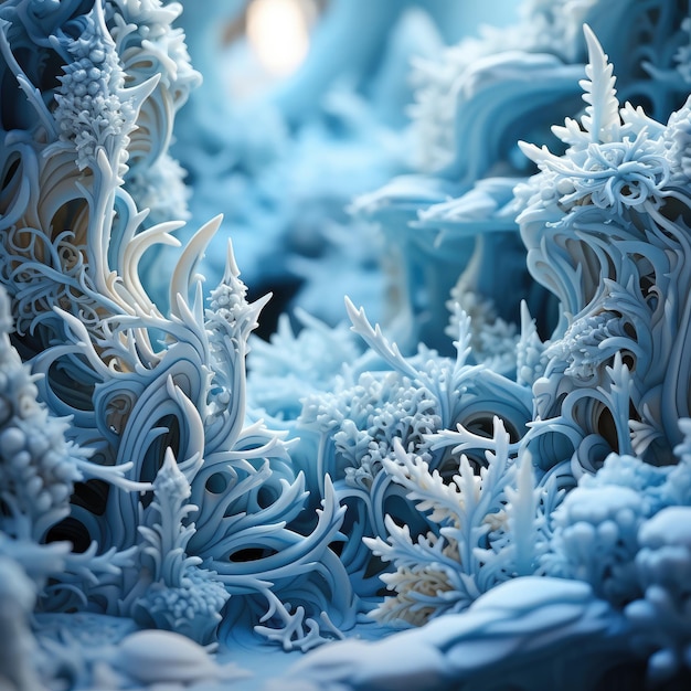 Photo frozen fractals all around