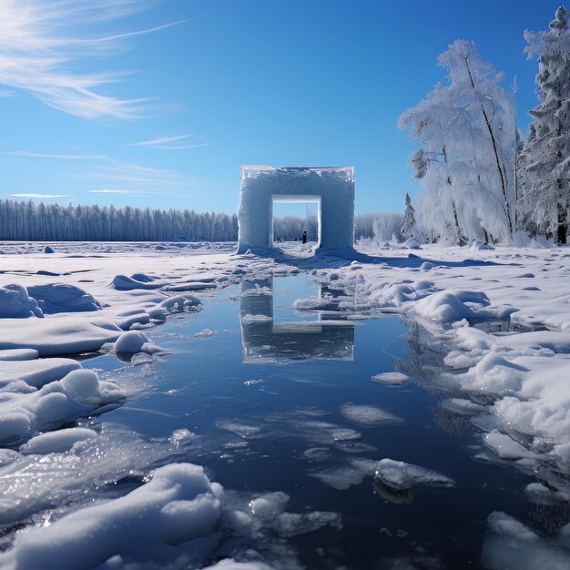 Frozen Frames Winter Landscape Photo