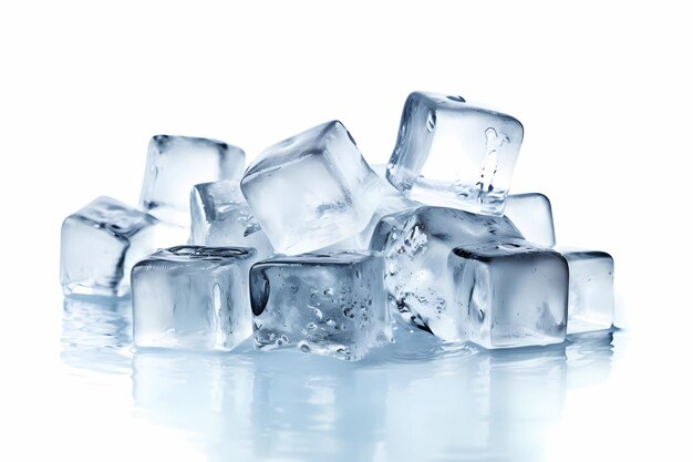 frozen geometry enchanting artwork showcasing an array of ice cube shapes
