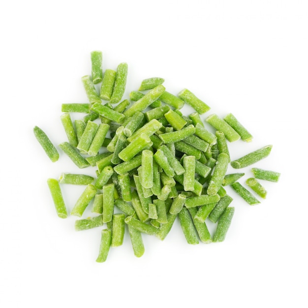 Frozen Green Beans Isolated