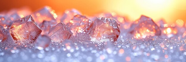 Frozen Ice Texture With Sharp Crystals Background Image