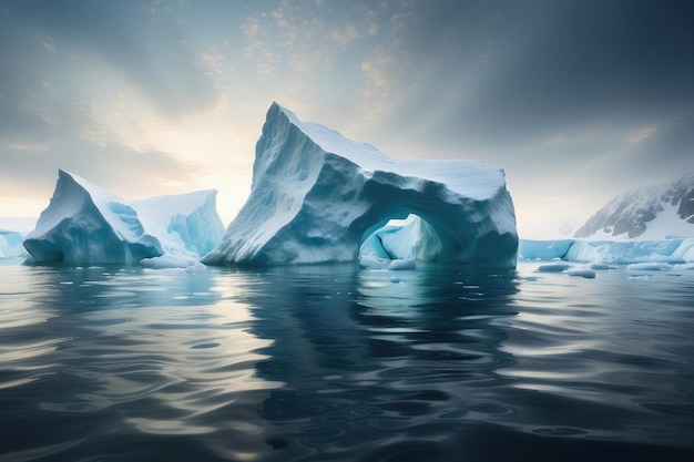 frozen iceberg photo