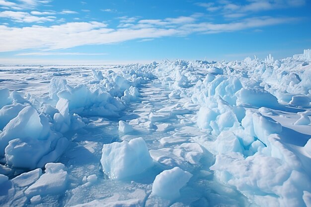 Замороженные озера с чистым голубым льдом