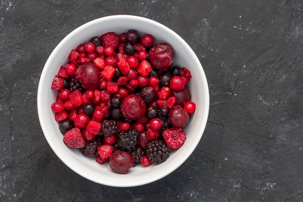 Frozen mixed fruit berries