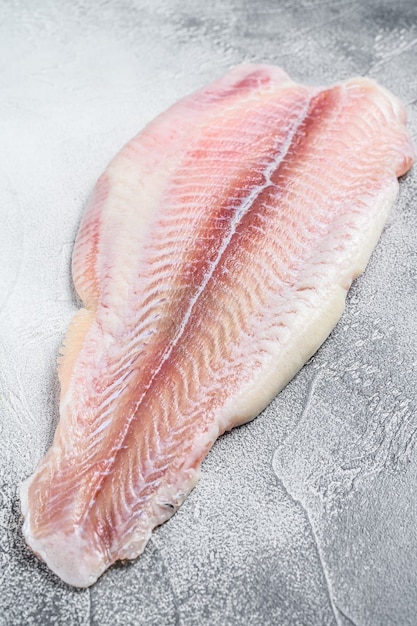 Frozen pangasius fish fillet.