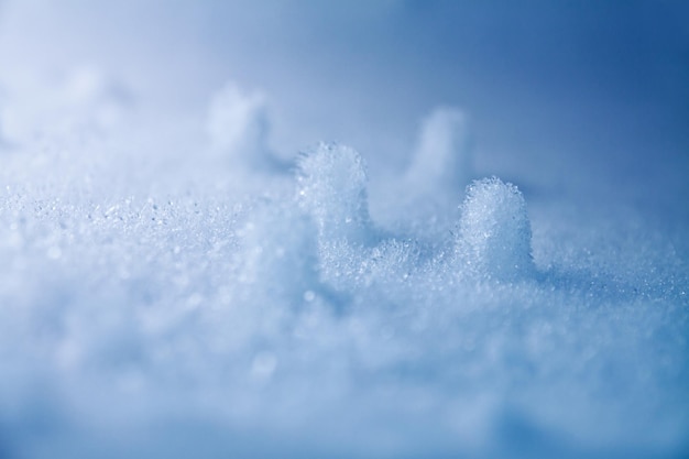 Frozen piles of snow and ice