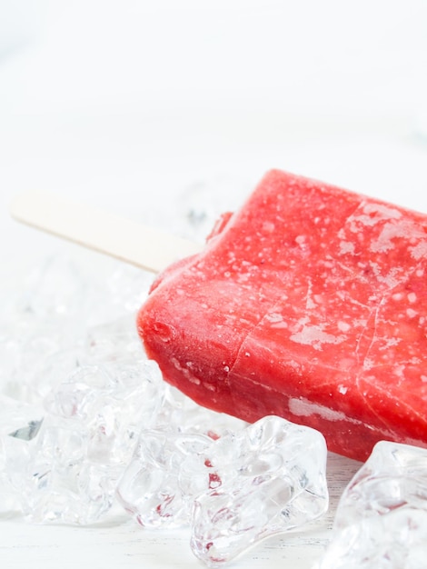 Frozen pop on a stick.