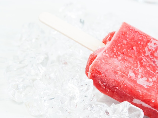 Frozen pop on a stick.