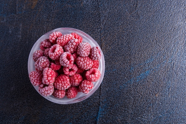 Frozen raspberries