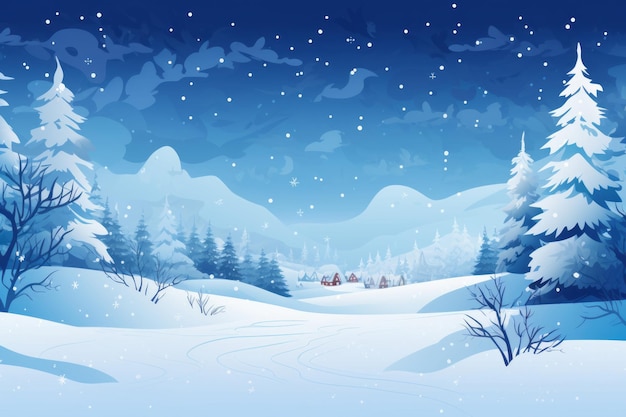 Frozen Serenity Een verbazingwekkend blanke sneeuwige kerst achtergrond AR 32