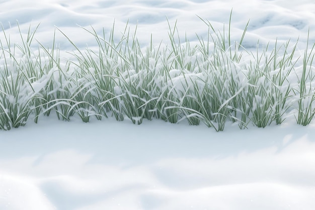 Photo frozen snowy grass winter natural abstract background beautiful winter landscape