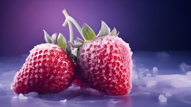 Frozen strawberries