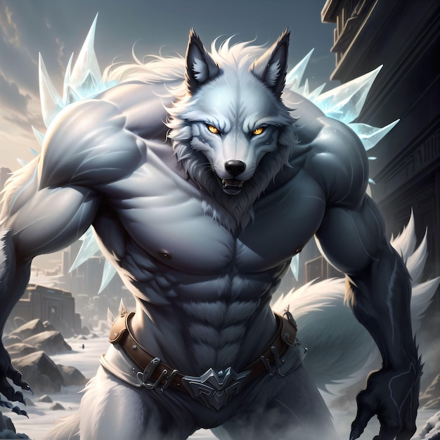 Frozen tech wolf