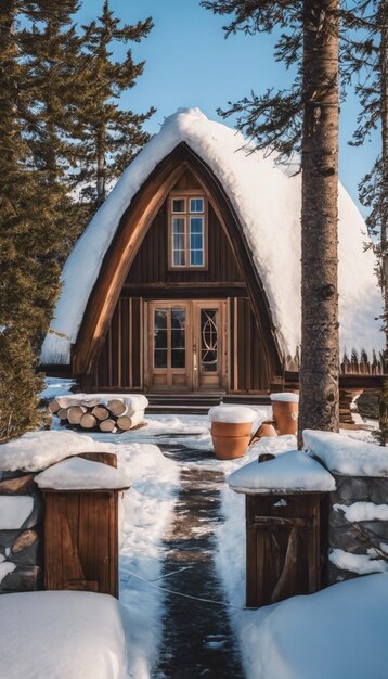 Photo frozen in time old arctic houses