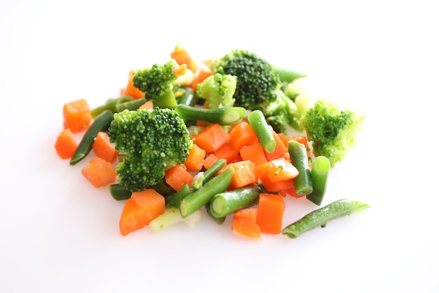 Frozen vegetables isolated 