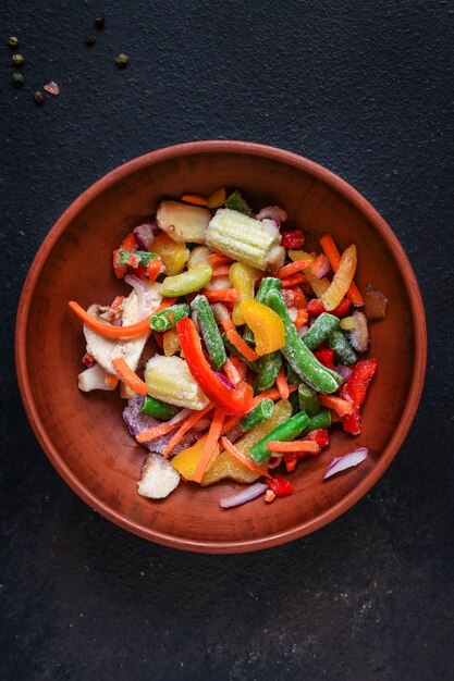 frozen vegetables mix salad