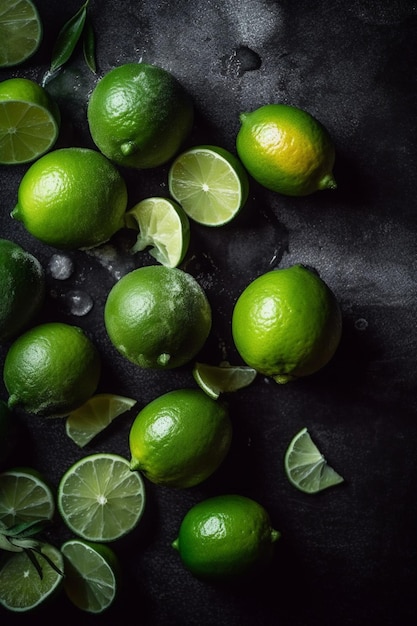 Frsh Limes met Mints Ai generatief