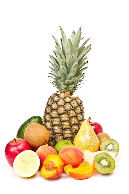 Fruit ananas appel peer perzik kiwi citroen avocado