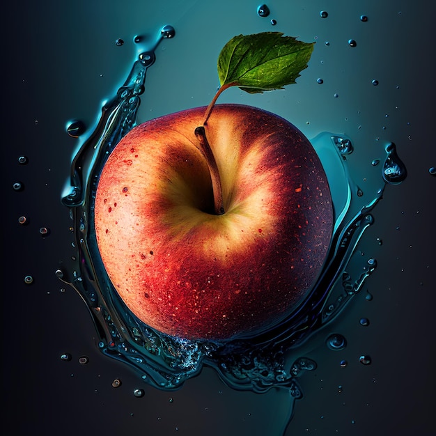 Fruit apple generated by AI artificial intelligence