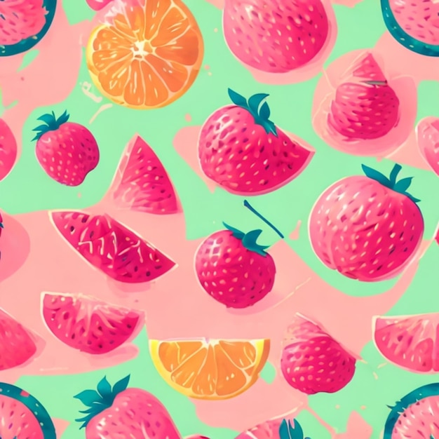 Fruit Background Pattern Design