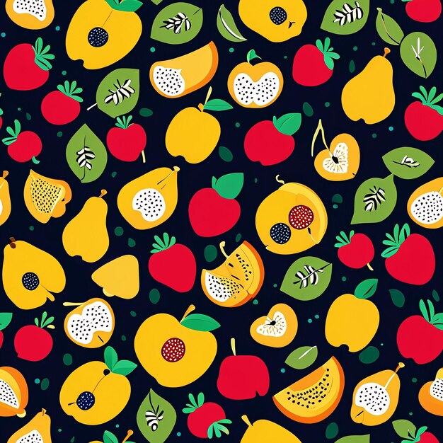 fruit and berries pattern