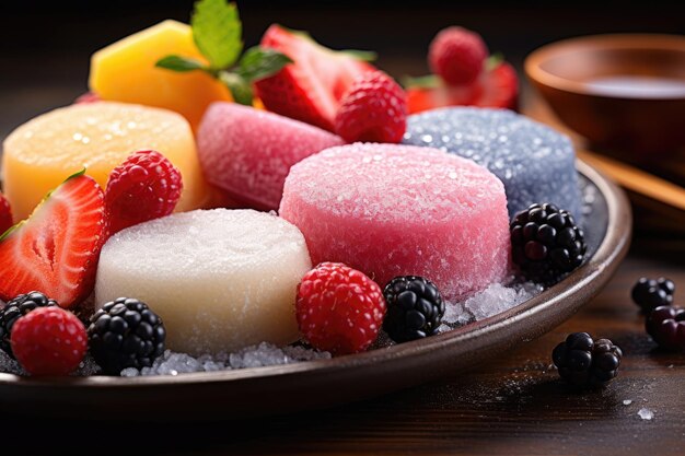 Fruit and Berry Japanese Mochi