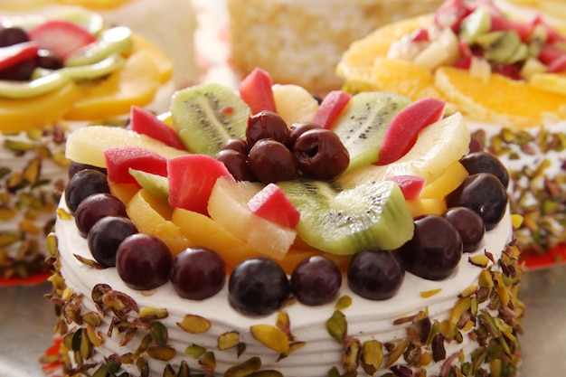 Fruit birthday cake