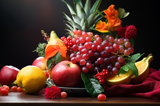 Fruit Bouqet with the Blured Background