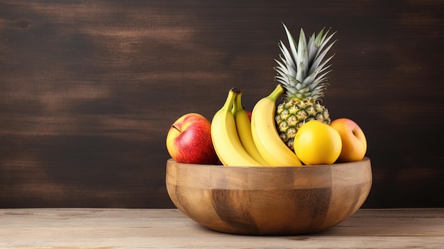 Fruit bowl on the table