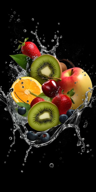 Fruit in a bowl of water