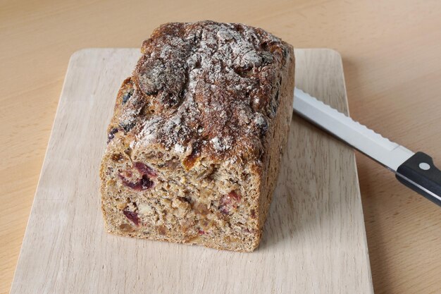 Fruit bread loaf