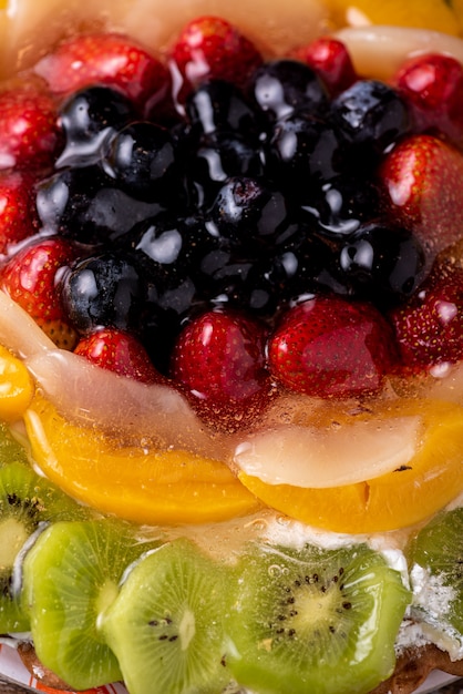 Fruit cake close-up