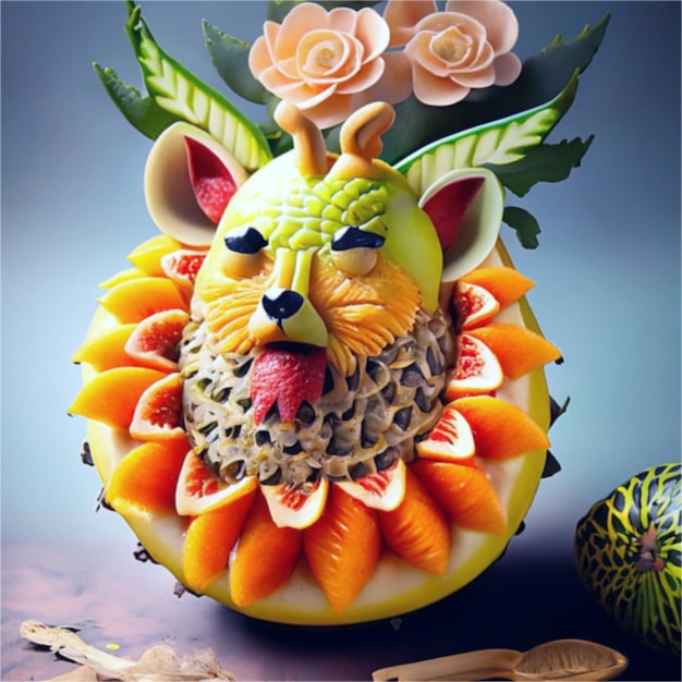 fruit carving fruit