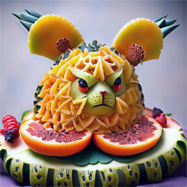 fruit carving fruit