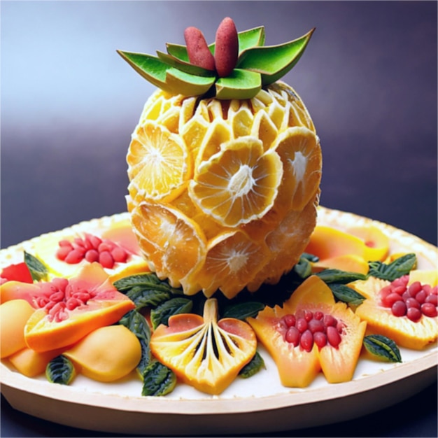 fruit carving fruit