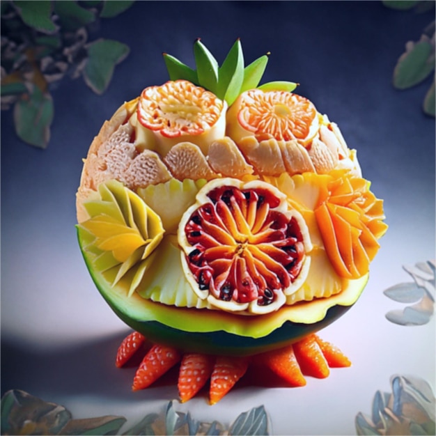 fruit carving fruit