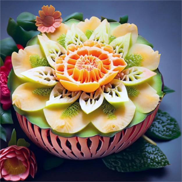 fruit carving fruit