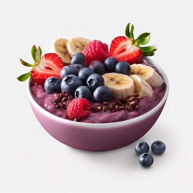 fruit chat with yogurt bowl