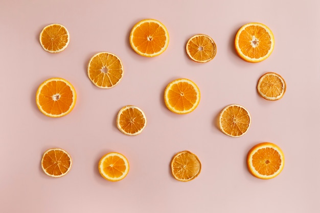 Photo fruit chips made from orange