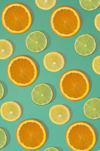 Foto fruit citrus naadloos patroon