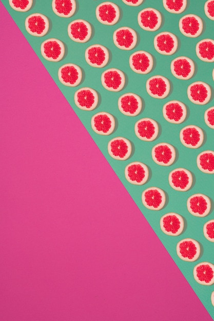 Fruit citrus seamless pattern