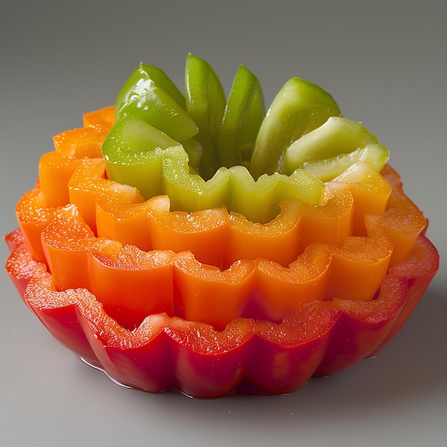 A fruit dish with a variety of fruits in