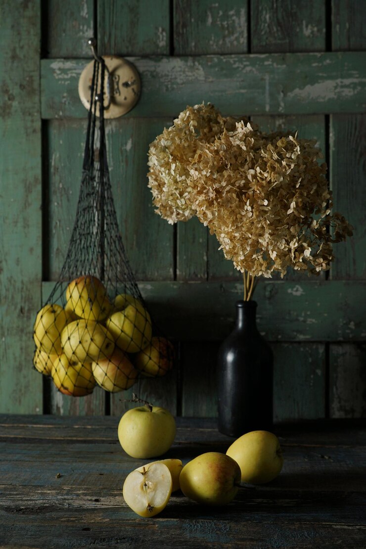 Foto fruit en groenten op tafel