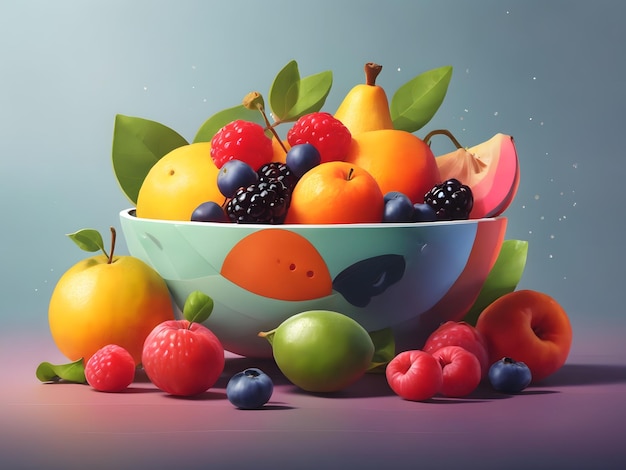 fruit flat illustration