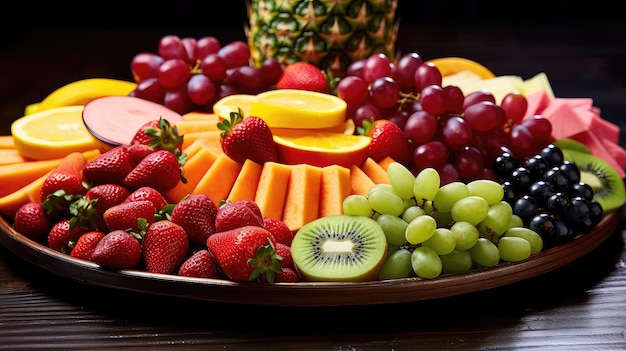 Photo fruit fresh healthy food