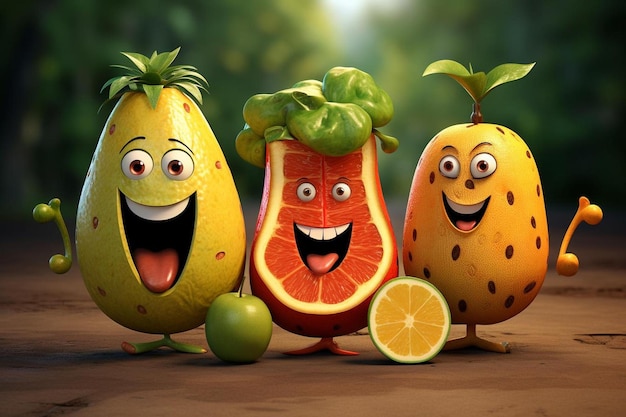 the fruit of the fruit is a fruit that is smiling and has a smile on its face.