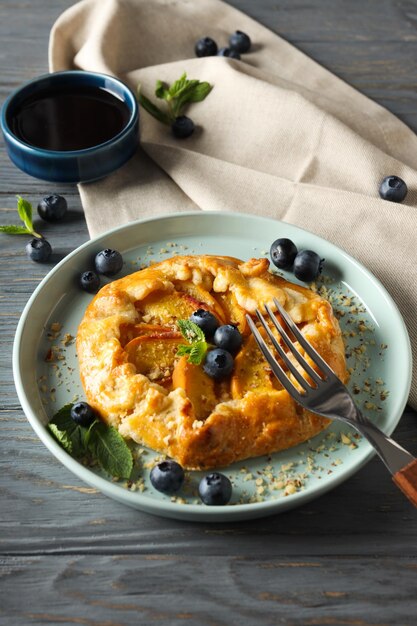 Fruit galette composition for tasty food concept